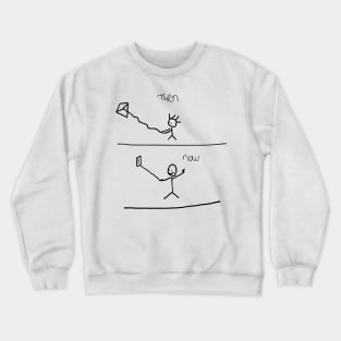 then and now Crewneck Sweatshirt